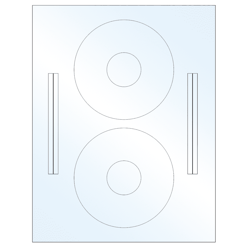 4.64" x 4.64" Crystal Clear Sheet Labels