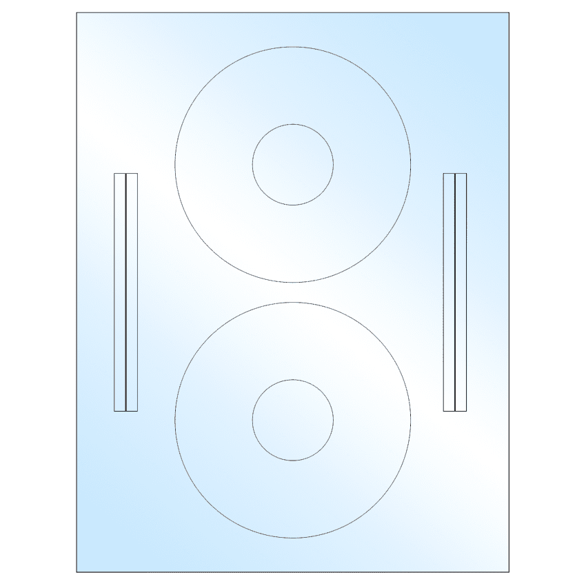 4.64" x 4.64" White Premium High Gloss Sheet Labels