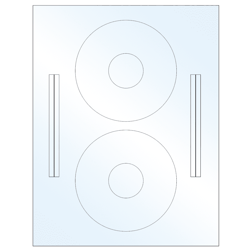 4.64" x 4.64" White Mid Gloss Sheet Labels