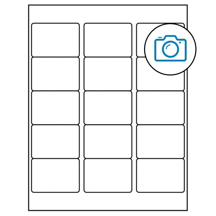 2.5625" x 1.8125" Photo Gloss Rectangular Sheet Labels