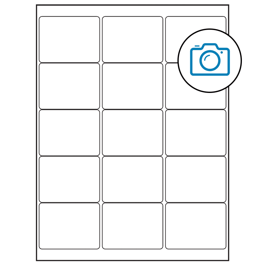 2.6875" x 2" Photo Gloss Rectangular Sheet Labels