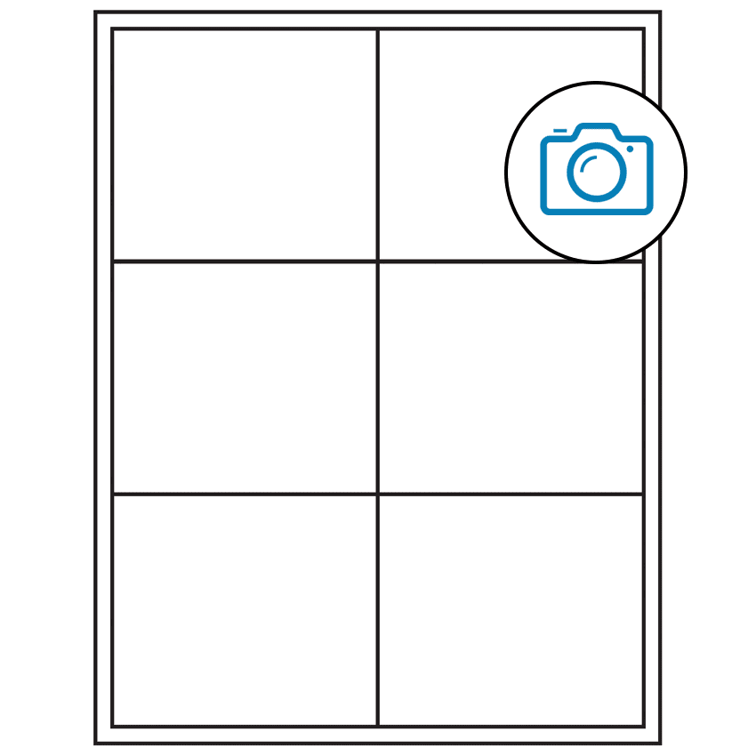 4" x 3.5" Photo Gloss Rectangular Sheet Labels
