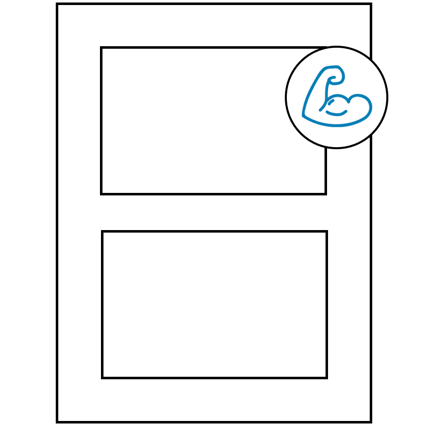 5" x 3.50785" White Rectangular Sheet Labels - Ultra Aggressive Adhesive