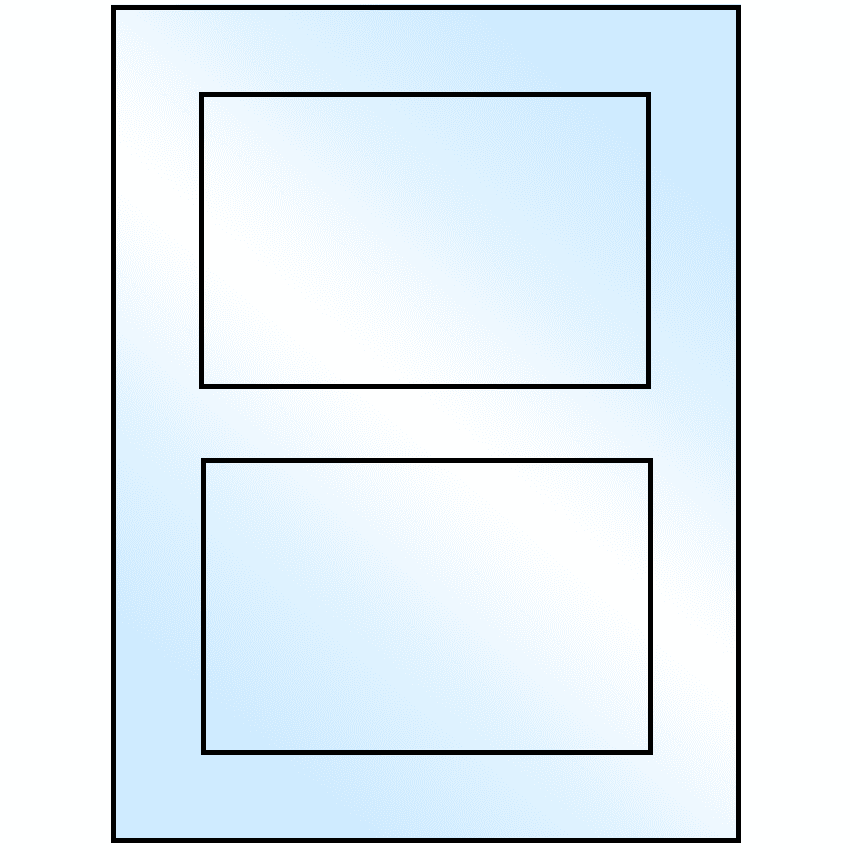 5" x 3.50785" White Premium High Gloss Rectangular Sheet Labels