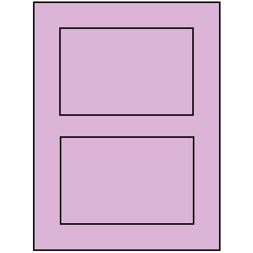 5" x 3.50785" Pastel Purple Rectangular Sheet Labels