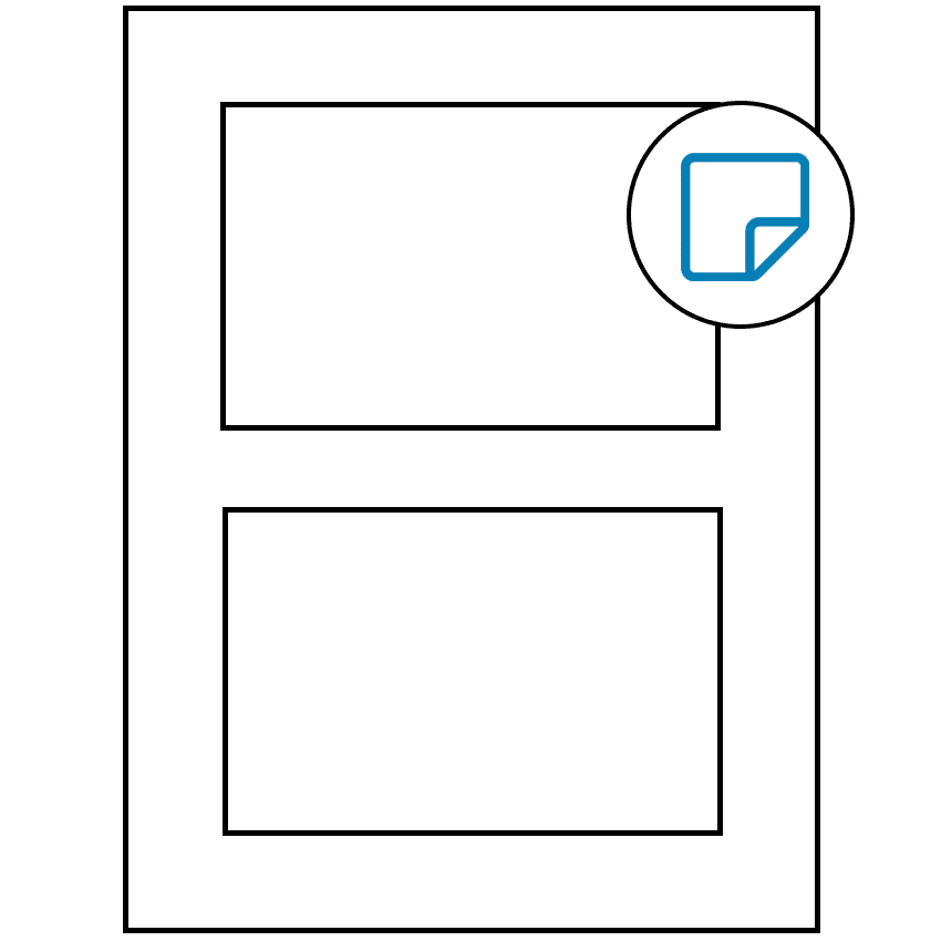 5" x 3.50785" White Rectangular Sheet Labels - Removable Adhesive