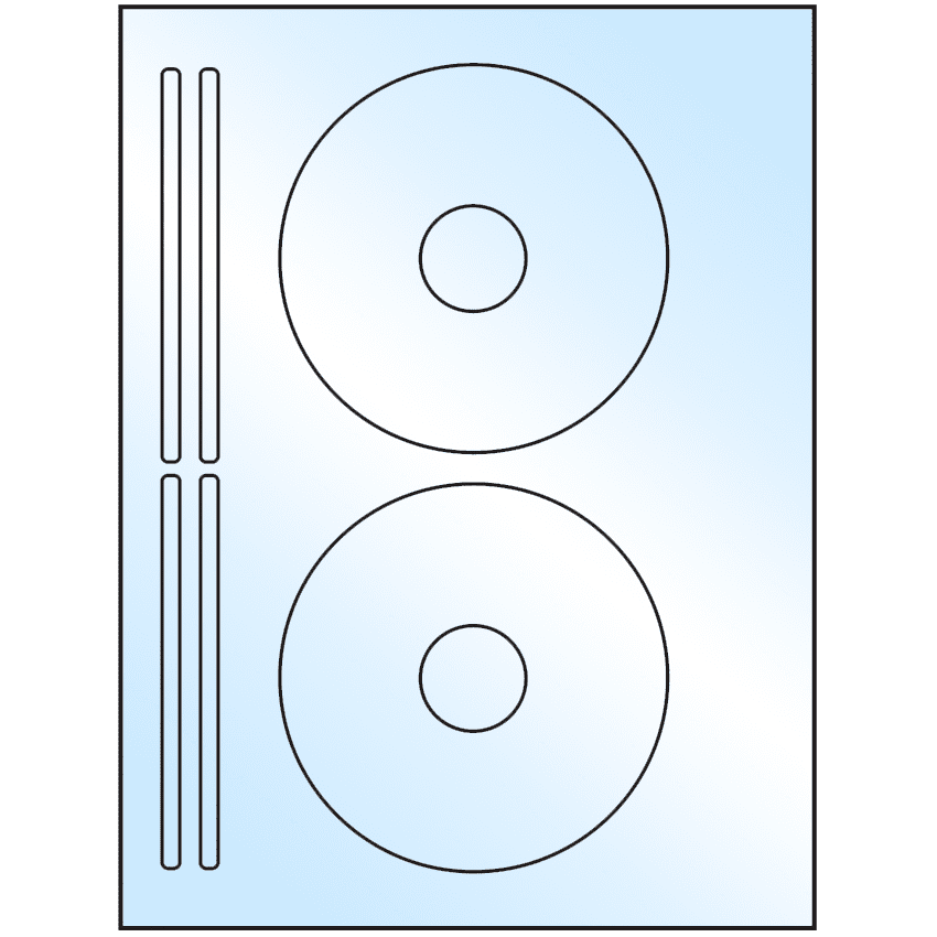 4.625" x 4.625" White Premium High Gloss Sheet Labels