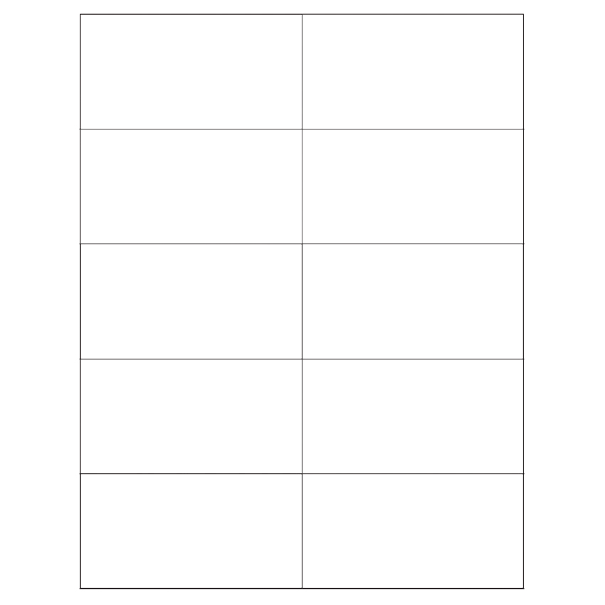 4.25" x 2.2" White Matte Litho Rectangular Sheet Labels