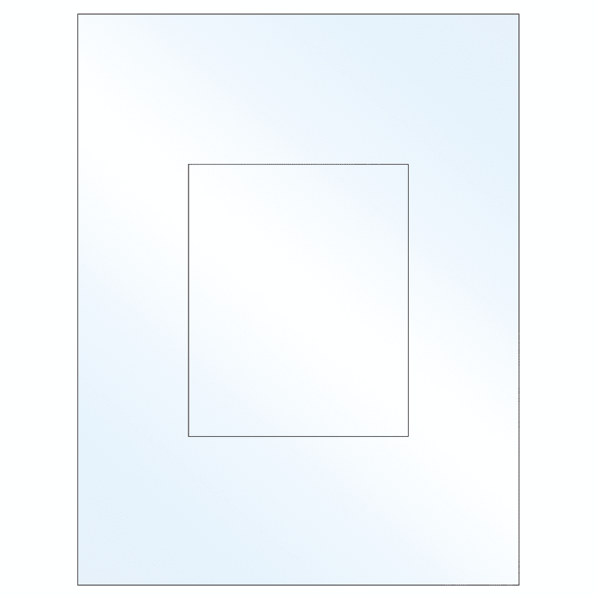 4.25" x 5.25" Crystal Clear Rectangular Sheet Labels