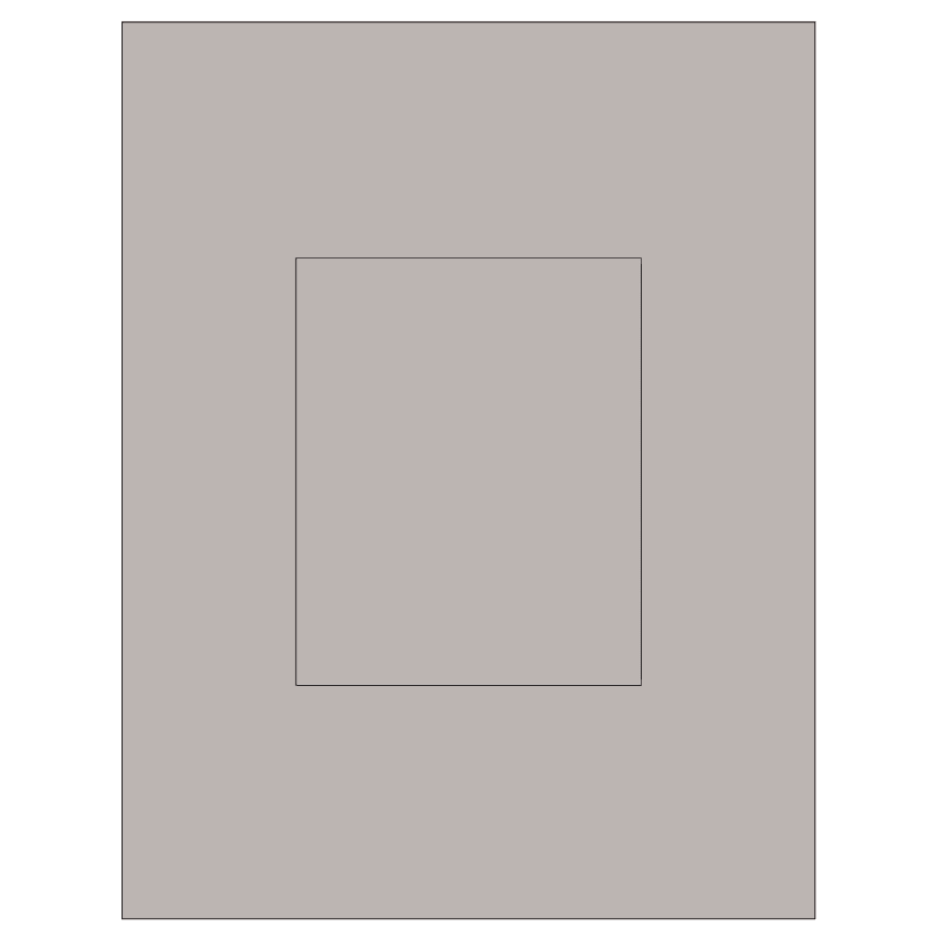 4.25" x 5.25" Gray Rectangular Sheet Labels