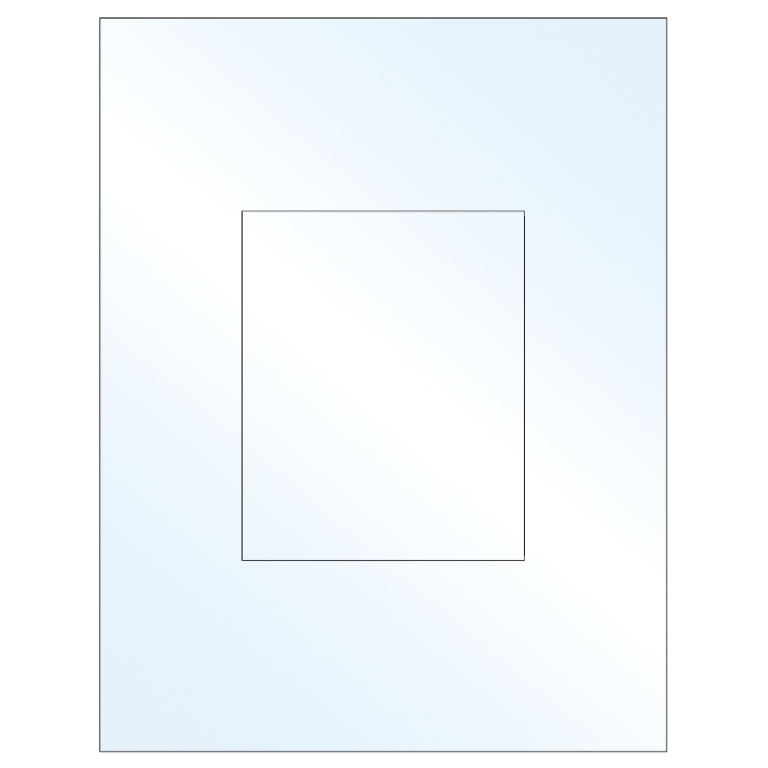 4.25" x 5.25" White Mid Gloss Rectangular Sheet Labels