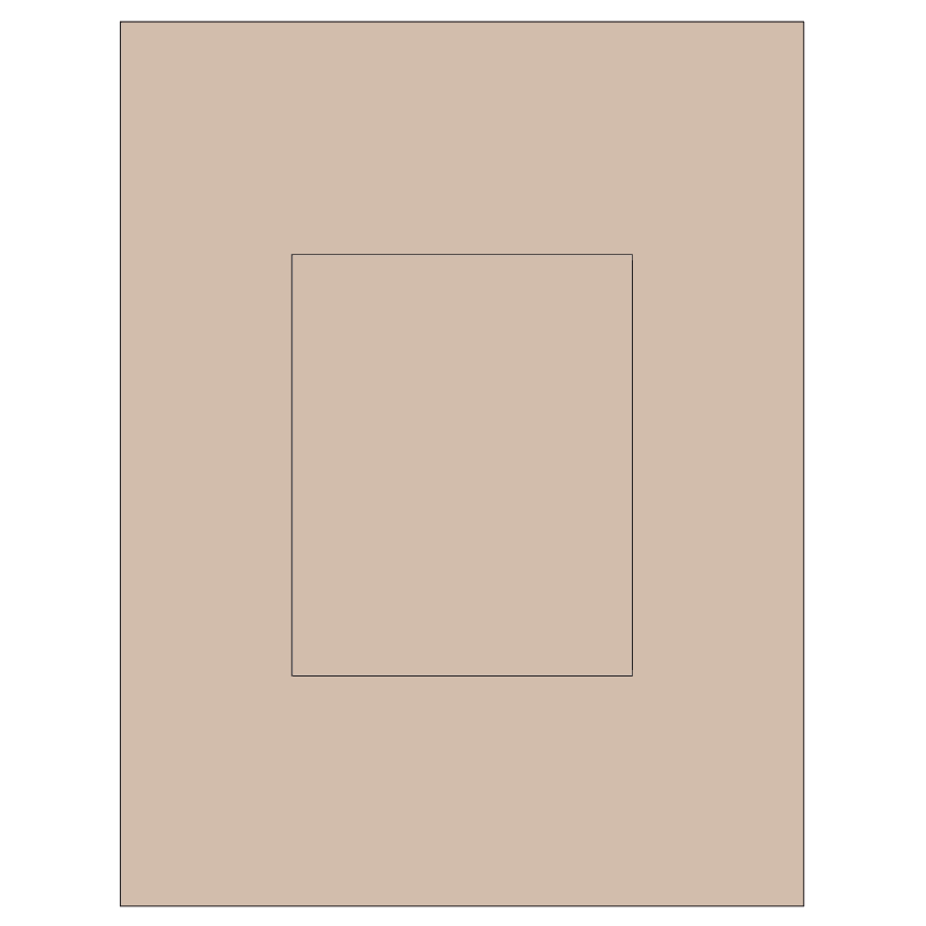 4.25" x 5.25" Pastel Tan Rectangular Sheet Labels