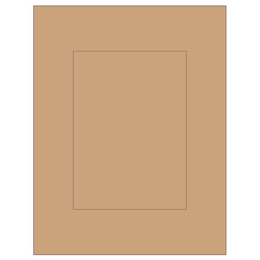 5" x 7" Brown Kraft Rectangular Sheet Labels