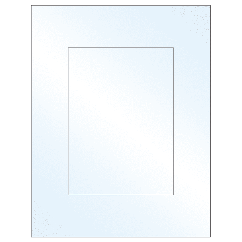 5" x 7" Crystal Clear Rectangular Sheet Labels