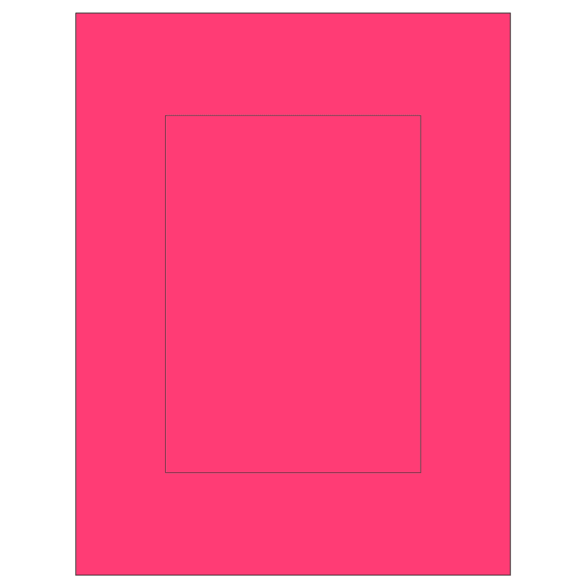 5" x 7" Fluorescent Pink Rectangular Sheet Labels
