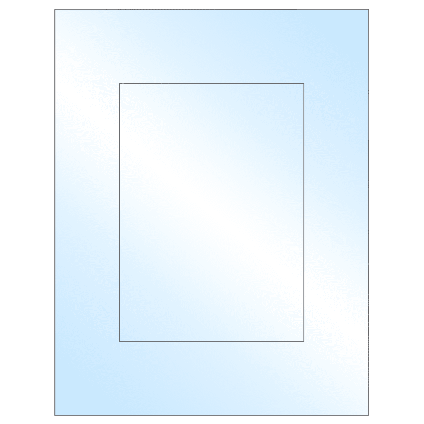 5" x 7" White Premium High Gloss Rectangular Sheet Labels