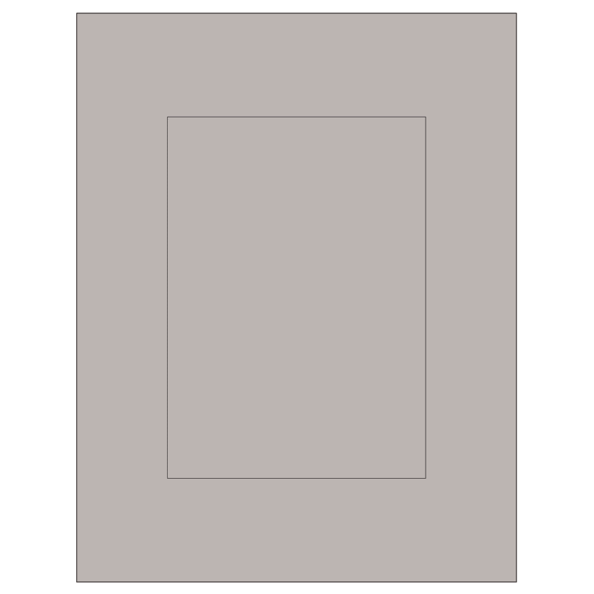 5" x 7" Gray Rectangular Sheet Labels