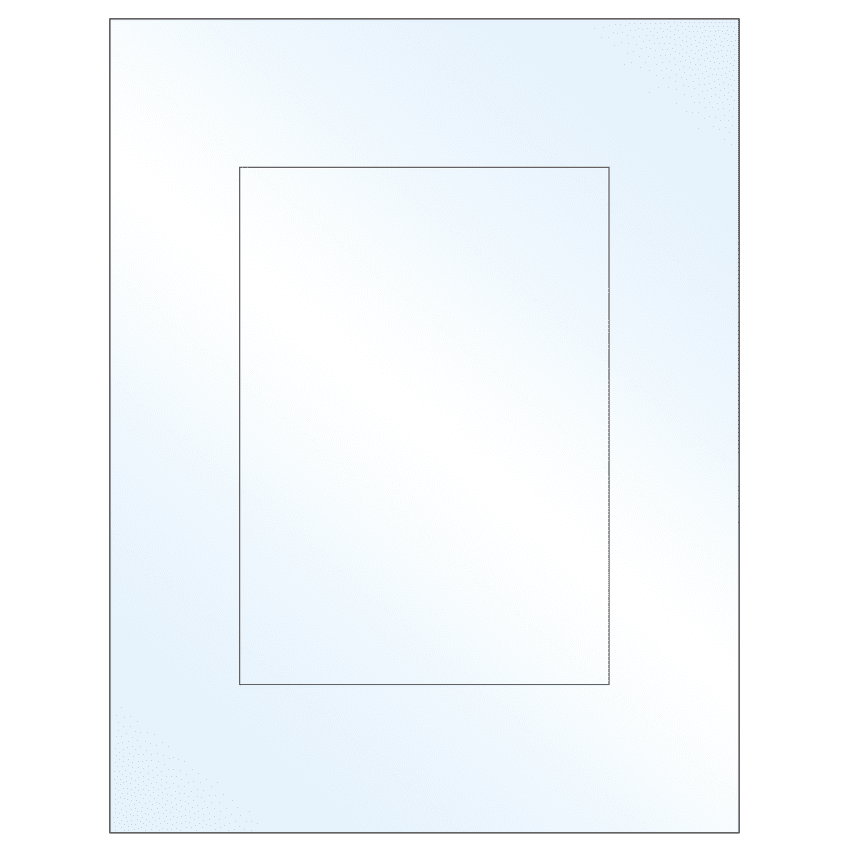 5" x 7" White Mid Gloss Rectangular Sheet Labels