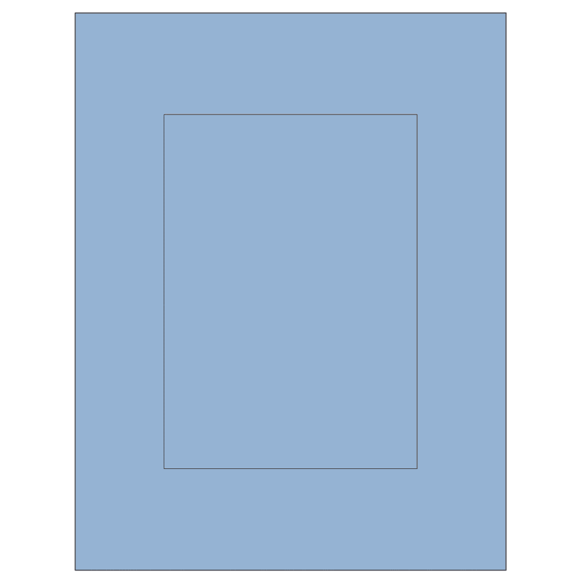 5" x 7" Pastel Blue Rectangular Sheet Labels