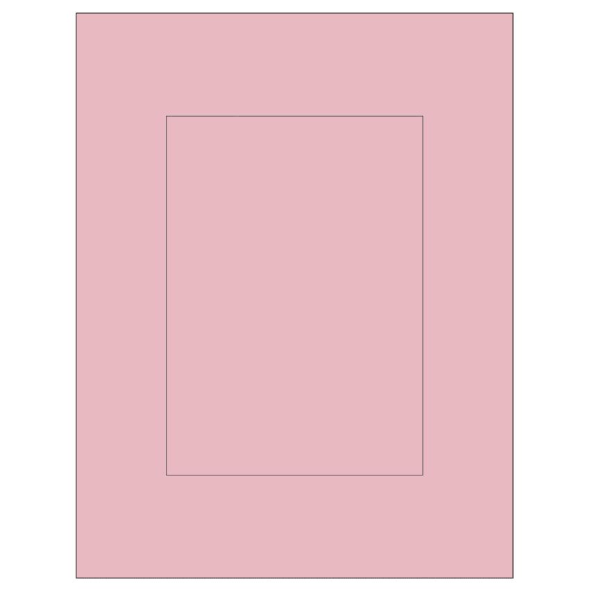 5" x 7" Pastel Pink Rectangular Sheet Labels