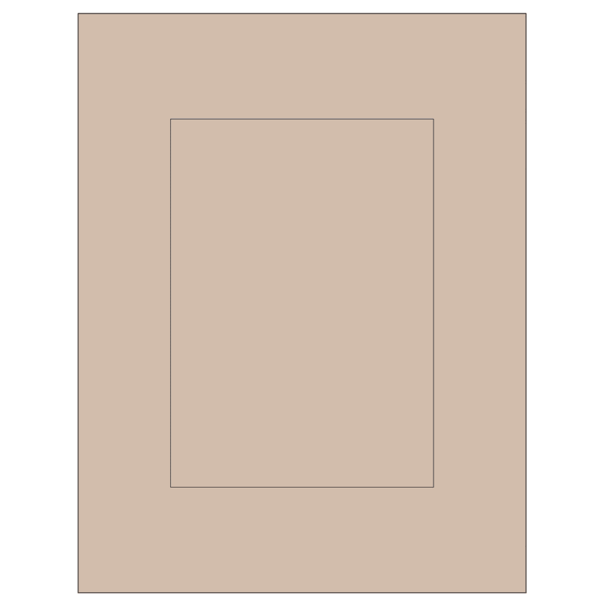 5" x 7" Pastel Tan Rectangular Sheet Labels