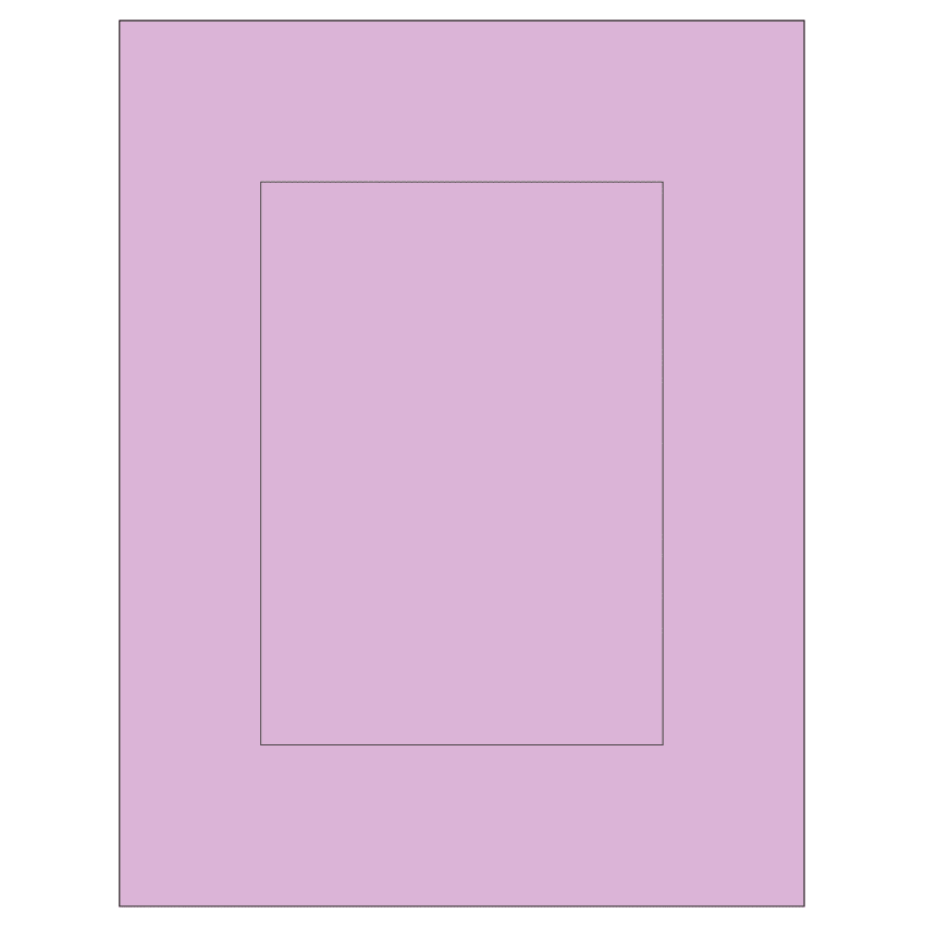 5" x 7" Pastel Purple Rectangular Sheet Labels