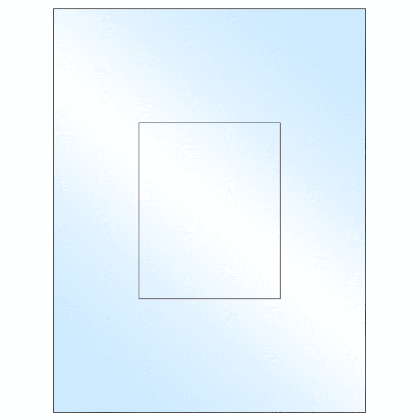 3.8584" x 4.8037" White Premium High Gloss Rectangular Sheet Labels