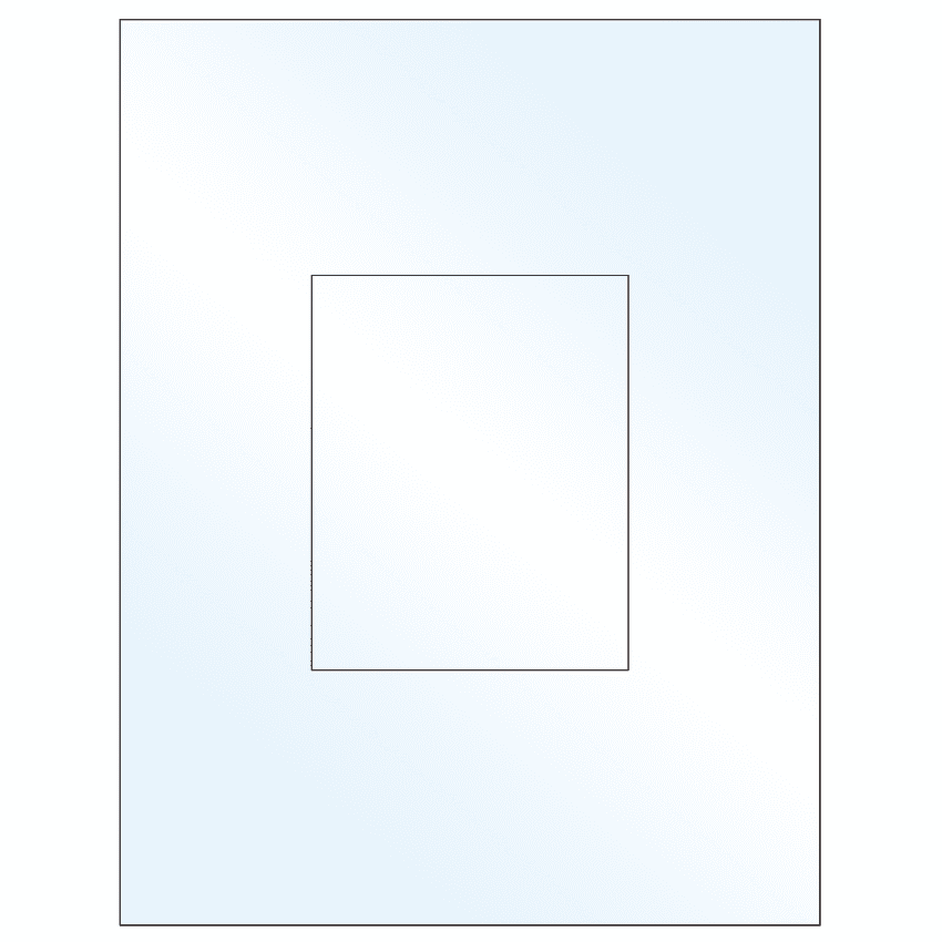 3.8584" x 4.8037" White Mid Gloss Rectangular Sheet Labels