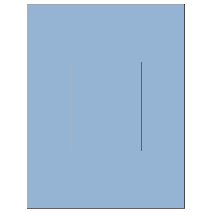 3.8584" x 4.8037" Pastel Blue Rectangular Sheet Labels