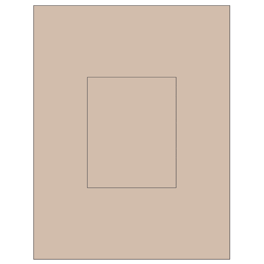 3.8584" x 4.8037" Pastel Tan Rectangular Sheet Labels