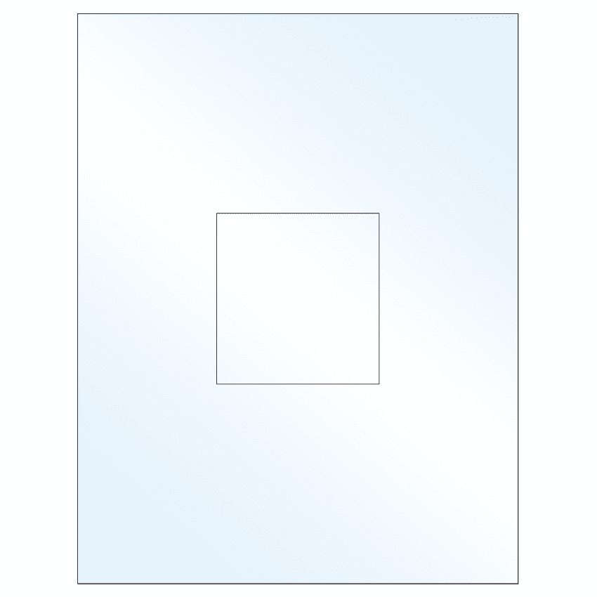 3.1494" x 3.3072" Crystal Clear Rectangular Sheet Labels