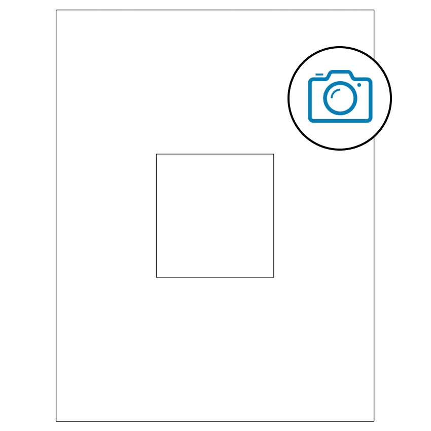 3.1494" x 3.3072" Photo Gloss Rectangular Sheet Labels