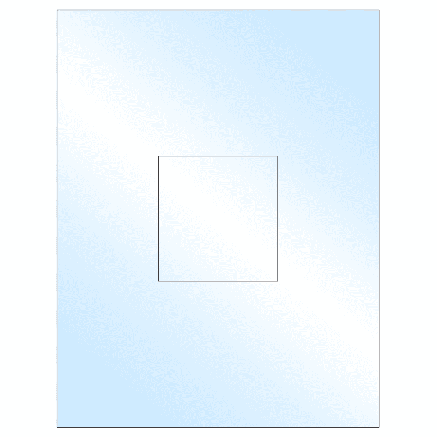 3.1494" x 3.3072" White Premium High Gloss Rectangular Sheet Labels