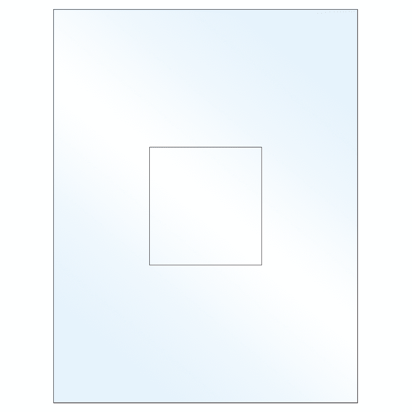 3.1494" x 3.3072" White Mid Gloss Rectangular Sheet Labels