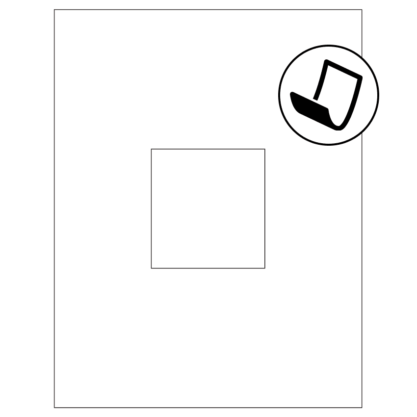 3.1494" x 3.3072" Blockout Rectangular Sheet Labels
