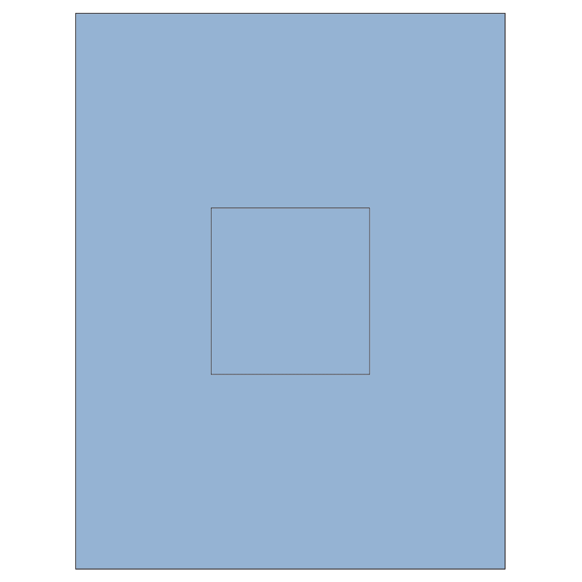 3.1494" x 3.3072" Pastel Blue Rectangular Sheet Labels