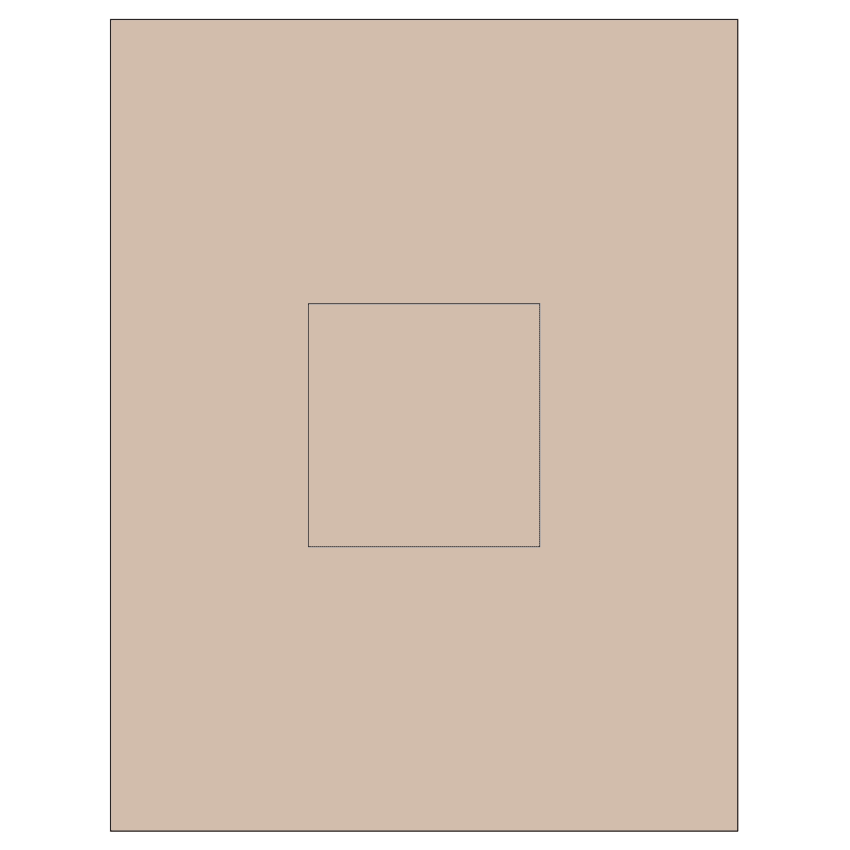 3.1494" x 3.3072" Pastel Tan Rectangular Sheet Labels