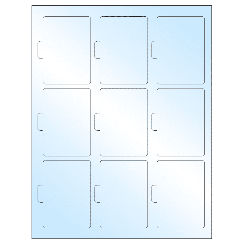 2.5135" x 3.2152" White Premium High Gloss Sheet Labels