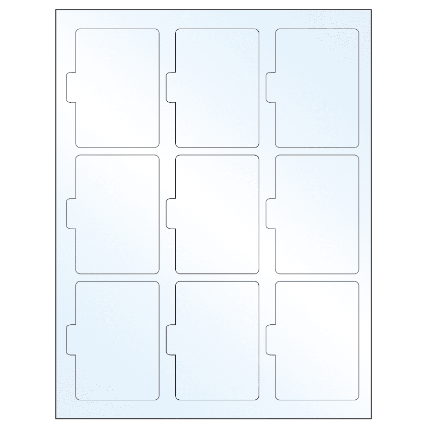 2.5135" x 3.2152" White Mid Gloss Sheet Labels