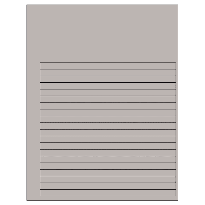 7.625" x 0.375" Gray Rectangular Sheet Labels