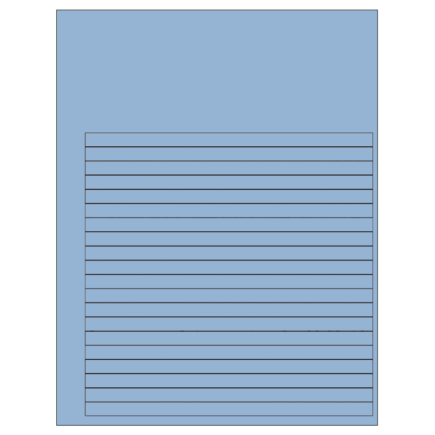 7.625" x 0.375" Pastel Blue Rectangular Sheet Labels