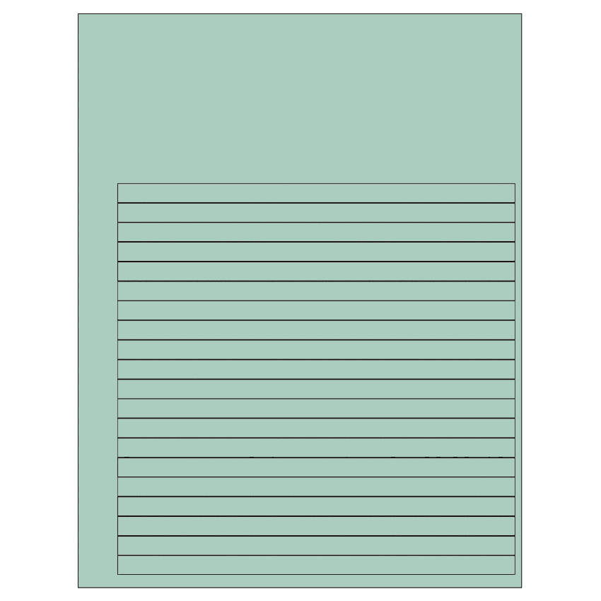 7.625" x 0.375" Pastel Green Rectangular Sheet Labels