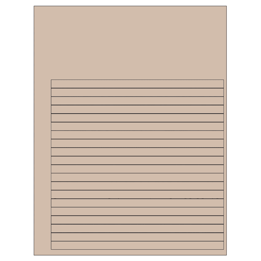 7.625" x 0.375" Pastel Tan Rectangular Sheet Labels