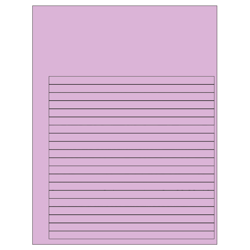 7.625" x 0.375" Pastel Purple Rectangular Sheet Labels