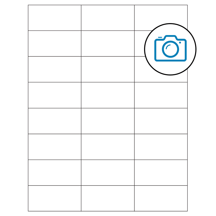 2.83" x 1.375" Photo Gloss Rectangular Sheet Labels