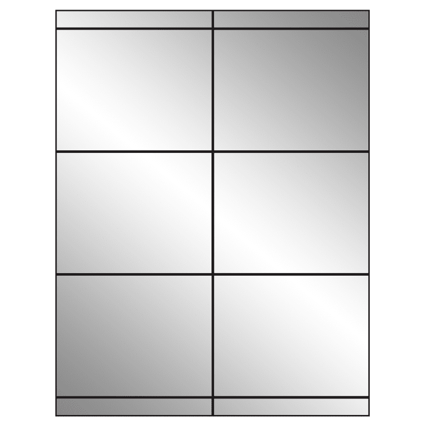 4.25" x 3.33" Silver Foil Rectangular Sheet Labels