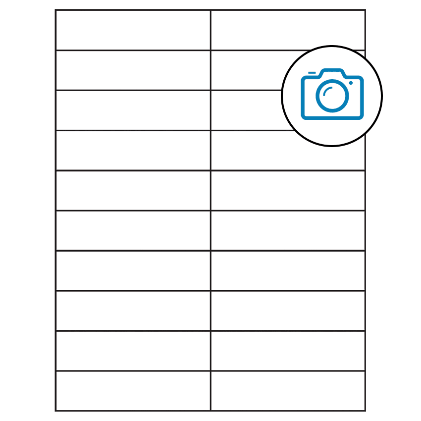 4.25" x 1.1" Photo Gloss Rectangular Sheet Labels