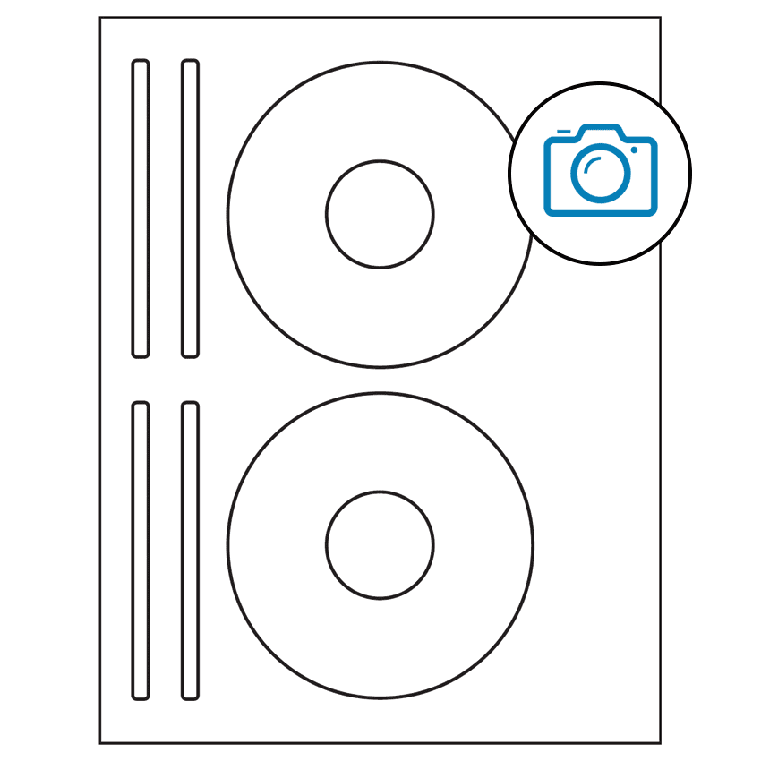 4.625" x 4.625" Photo Gloss Sheet Labels