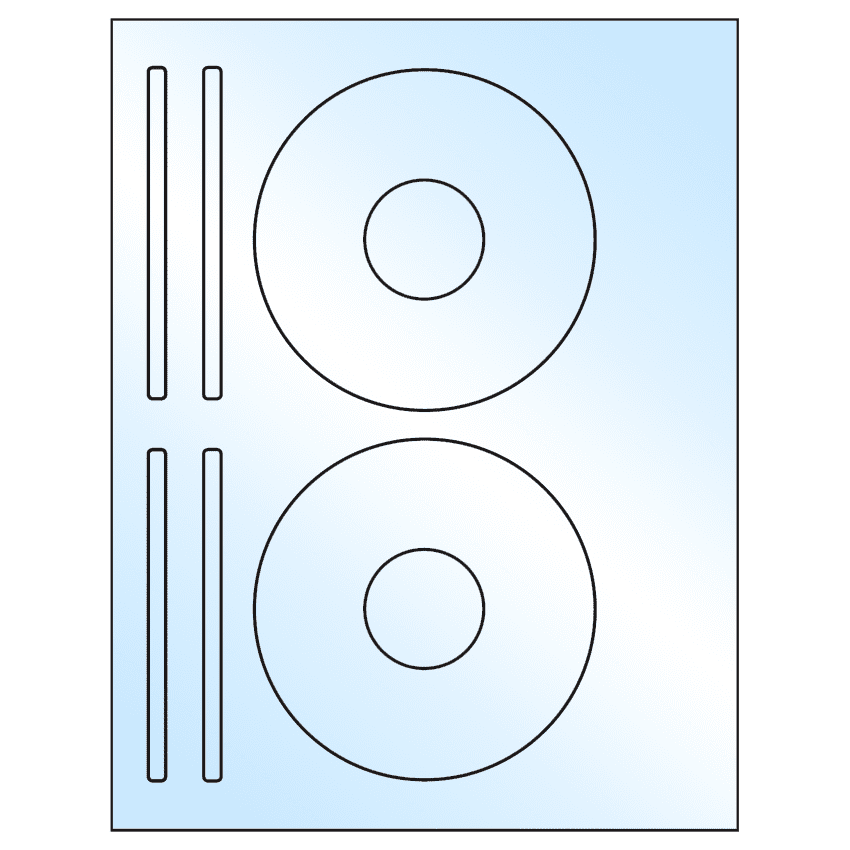 4.625" x 4.625" White Premium High Gloss Sheet Labels