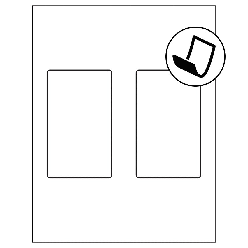 3" x 5" Blockout Rectangular Sheet Labels